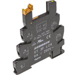ST3FLC4, 5 Pin 24V dc DIN Rail Relay Socket, for use with SNR Series
