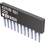 4310R-102-103LF, 4300R 1kΩ ±2% Isolated Resistor Array, 5 Resistors ...