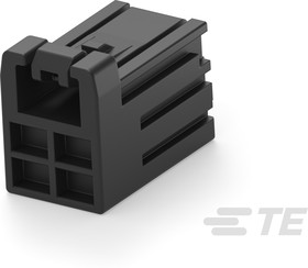 Фото 1/5 1-2366515-4, Dynamic 1000 Series Male Connector Housing, 2mm Pitch, 4 Way, 2 Row