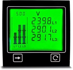 Фото 1/5 APM-PWR-APO, Trumeter Advanced Panel Meter Series - 0 – 10,000Ka Via Ct - 0 – 300V Ac - 0 – 600V Ac Input - Positive Backlit ...