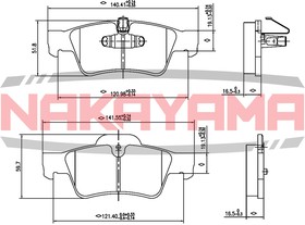 HP8253NY, Колодкитормозные дисковыекомплект