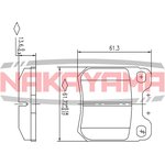 HP8393NY, Колодки тормозные дисковые задние SAAB 9-3 98-02, 9-5 97-, 900 II 93-98