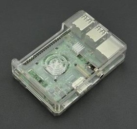 FIT0602, Enclosures for Single Board Computing ABS Transparent Case for Raspberry Pi B+/2B/3B/3B+