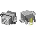 MRJ-6381-01, Modular Connectors / Ethernet Connectors 8P Rugged Mod Jack R/A w/ ...