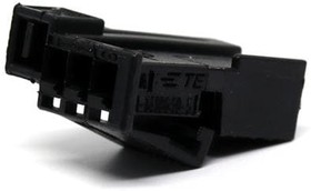 1-1418640-5, 3 Rectangular Connectors - Housings Socket Black 0.100" (2.54mm), TE Connectivity | купить в розницу и оптом