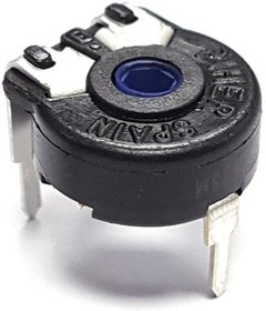 Layered trimmer potentiometer, 100 Ω, 0.15 W, THT, on top, PT 10 LV 100R