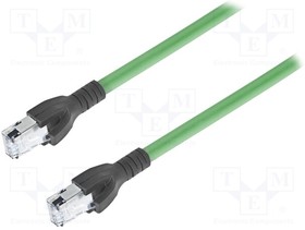 CA00730.00C05, Коммутационный шнур SF/UTP 5e многопров Cu FRNC зеленый Дл.кабеля 5м