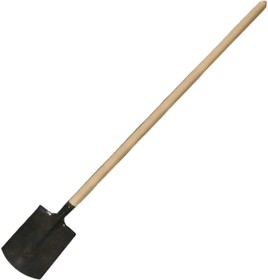 Фото 1/3 Прямая копальная лопата с деревянным черенком порошковая окраска, термообработка, черенок 1500 мм САД-03.02/1.11