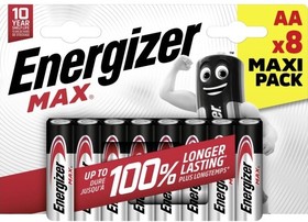 Батарейки ENERGIZER MAX LR06 E91 АА BL8 (блистер 8шт) Eco