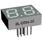 BL-D56A-21UY, Индикатор желтый 25.00х19.00мм 75мКд, общий катод