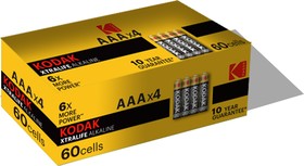 Фото 1/3 Батарейки Kodak LR03-4S XTRALIFE Alkaline [K3A-S4]