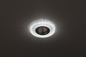 Фото 1/3 DK LD1 WH Светильник ЭРА декор cо светодиодной подсветкой, прозрачный Б0018775