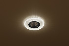 Фото 1/3 DK LD1 BR Светильник ЭРА декор cо светодиодной подсветкой, коричневый Б0018778