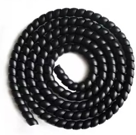 Фото 1/4 SG-32-F11-k5 - спиральная пластиковая защита, полипропилен, размер 32, плоская поверхность, цвет черный, длина 5 м