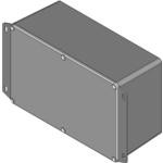 Фото 1/2 1590WEF, Enclosures, Boxes, & Cases Diecast Alum/Flanged 7.4x3.07x4.7"Natural