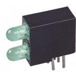 SSF-LXH2103LGGD/4, Indicator; LED; PCB Thru-Hole; Bulb T-3mm; Green; Green ...