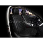 22706, Накидка на сиденье CarFashion Monaco Pro передняя велюр/экокожа с задним ...