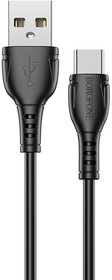 Фото 1/4 USB кабель BOROFONE BX51 Triumph Type-C, 1м, 3A, PVC (черный)