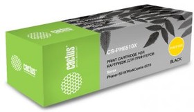Фото 1/6 Картридж Cactus CS-PH6510BK, 106R03484, черный / CS-PH6510BK