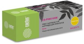Фото 1/10 Картридж Cactus CS-PH6510XM, 106R03694, пурпурный / CS-PH6510XM