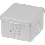 SQ1401-0821, Desoldering box OP 65x65x50mm, lid, IP54, 4inx., without hermetic leads