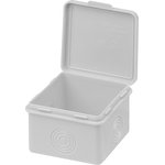 SQ1401-0821, Desoldering box OP 65x65x50mm, lid, IP54, 4inx., without hermetic leads