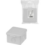 SQ1401-0821, Desoldering box OP 65x65x50mm, lid, IP54, 4inx., without hermetic leads