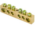 EKF PROxima Шина PEN "ноль-земля" (6х9мм) 6 отверстий латунь крепеж по центру ...