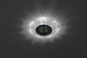 Фото 1/3 DK LD2 SL/WH Светильник ЭРА декор c белой светодиодной подсветкой, прозрачный Б0019197
