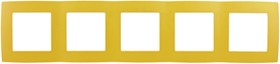 12-5005-21 ЭРА Рамка на 5 постов, Эра12, жёлтый Б0019418
