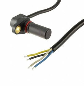 Фото 1/2 SNG-QPLA-000, Speed & Direction Quadrature Sensor, 35mm Plastic Housing, Cable leads, no connector, right-angle exit