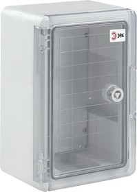 Корпус пластиковый ЭРА ЩМП-П (300х200х130) IP65 УХЛ1 прозрачная дверь серый Б0052352