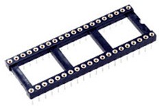 TRL-40, панелька для микросхем DIP 40 контактов широкая (126-640RG)