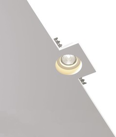 Фото 1/5 Встраиваемый гипсовый светильник потолочный, точечный, белый SGS6