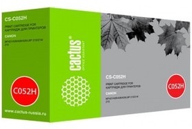 Фото 1/10 Картридж Cactus CS-C052H, 052H, черный / CS-C052H