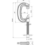 Струбцина G-образная ручная винтовая Арт. 831-3