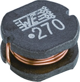 Фото 1/2 74477510, Wurth, WE-PD2 Unshielded Wire-wound SMD Inductor with a Ferrite Core, 10 μH ±10% Wire-Wound 2.3A Idc