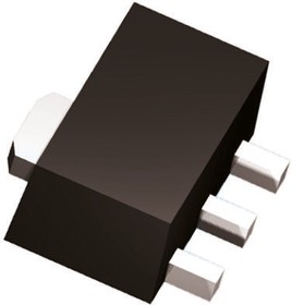 Фото 1/2 Diodes Inc FCX596TA PNP Transistor, -300 mA, -200 V, 3-Pin SOT-89
