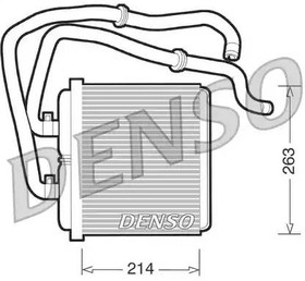 DRR12003, Радиатор отопителя [263x214]