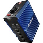 Scodeno XPTN-9000-65-2GX4GP-X, серия X-Blue, индустриальный неуправляемый PoE+ коммутатор на DIN-рейку, 2 x 1G Base-X, 4 x 10/100/1000M Base