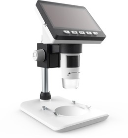 Фото 1/4 G1000, Цифровой микроскоп 1000X с LED подсветкой, 4.3"LCD