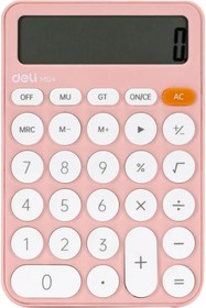 Фото 1/5 Калькулятор настольный em124 12 разрядный розовый 105x158x28 мм, 1754699