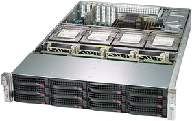 Фото 1/4 SSG-620P-ACR16L, Dual Socket P+ (LGA-4189), 16 ECC DDR4-3200, 2x 10Gbe, 16x 3.5" hot-swap hybrid SATA/SAS