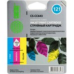 Картридж струйный Cactus CS-CC643 многоцветный для №121 HP DeskJet D1663/D2563/ ...