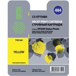 Картридж струйный Cactus CS-EPT0484 желтый для Epson Stylus Photo R200/R220 (14,4ml)