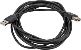 1II02317082901, кабельная сборка: приборная розетка USB 2.0 тип A, 4 конт.,с фланцем и крышкой, кабельная вилка USB 2.0 тип A, IP67, кабель