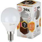 Лампочка светодиодная ЭРА STD LED P45-7W-827-E14 E14 / Е14 7Вт шар теплый белый ...