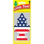 Ароматизатор подвесной пластина (ваниль) американский флаг Елочка CAR FRESHNER