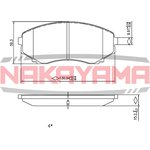 P0348NY, Торм. колодки передние Mazda MPV LW 99-