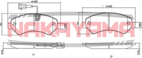 HP8189NY, КОЛОДКИ ПЕРЕДНИЕ ТОРМОЗНЫЕ